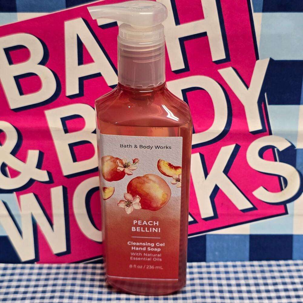BBW Peach Bellini Cleansing Gel Hand Soap